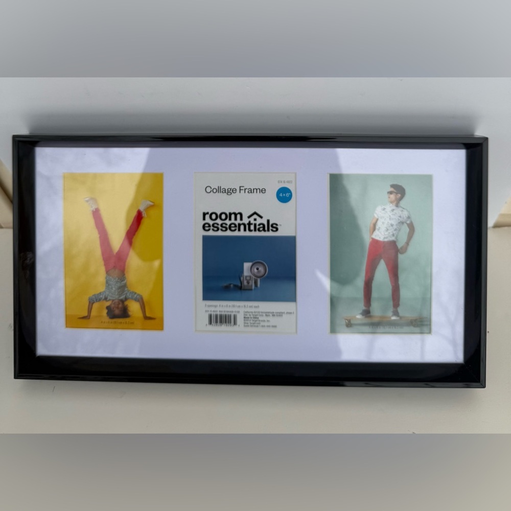 Room Essential Designed By Collin’s Collage Picture Frame 3 openings: 4 x 6 each